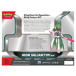 Pokemon Jeu de Cartes à Collectionner Iron Valiant Ex Box avec 4 Cartes Boosters Multicolore pas cher