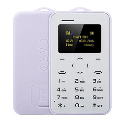 Yonis Mini Téléphone portable Téléphone Sans Fil Ultra Compact Portable Bluetooth Calculette Violet