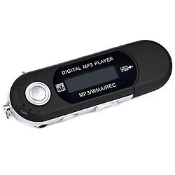 Universal Lecteur de musique MP3 avec radio FM USB 2.0 de 8 Go (noir)