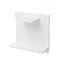 Wewoo 5 PCS Plastique Conseil Salon Salle De Bains Cuisine Mur Décoration Étagère De Stockage Blanc