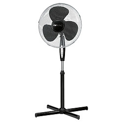 Ventilateur sur Pied Silencieux avec Télécommande 40cm Minuterie Oscillant, 45, Noir, Clatronic, VL 3741 S