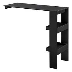 Table de Bar Bromölla 120 x 45 x 106 cm Noir [en.casa]