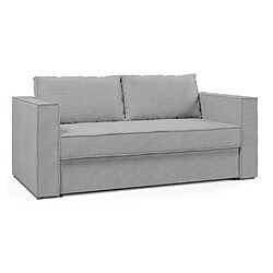 Inside 75 Canapé convertible EXPRESS IBIZA SUPRA 140cm Lattes matelas DUNLOPILLO® 16cm Velours gris