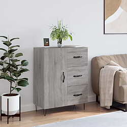 Maison Chic Buffet,Meuble de Rangement,commode pour salon,Cuisine sonoma gris 69,5x34x90 cm bois d'ingénierie -MN36242