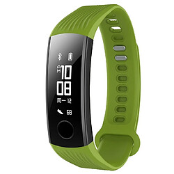 Wewoo Bracelet pour montre connectée Dragonne de remplacement en silicone Huawei Honor Band 3 Vert 