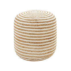 Beliani Pouf 40 x 40 x 40 cm beige RESAFA