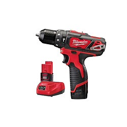 Perceuse à percussion sansfil Milwaukee M12 BPD202C 12 V 2 batteries 2 Ah chargeur coffret