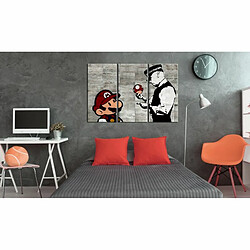 Paris Prix Tableau Imprimé Banksy - Mario Bros 60 x 90 cm