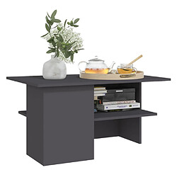 Acheter vidaXL Table basse Gris 90x60x46,5 cm Aggloméré