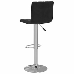 vidaXL Tabourets de bar lot de 2 noir velours pas cher