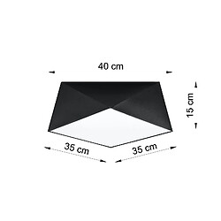 Acheter Sollux Plafonniers Plafonniers Flush Light Noir E27