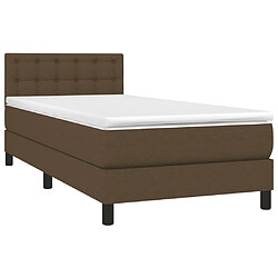 Avis Sommier à lattes,Cadre à lattes de lit et matelas et LED pour Adulte Marron foncé 90x200cm -MN30816