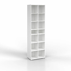 Mpc Etagère Blanche 54,2 X 183,3 X 33,3 Cm (lxhxp)