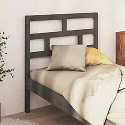 Avis Maison Chic Tête de lit scandinave pour lit adulte,Meuble de chambre Gris 81x4x100 cm Bois massif de pin -MN40504