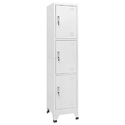 vidaXL Armoire à casier avec 3 compartiments 38x45x180 cm 