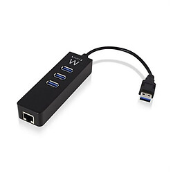 Totalcadeau Hub USB 3 x USB 3.1 et 1 RJ45 Plug and Play pas cher