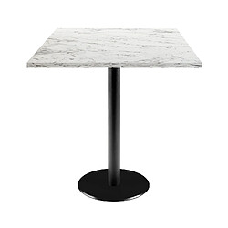 Restootab Table 70x70cm - modèle Rome marbre calacata