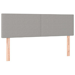 Acheter Maison Chic Tête de lit scandinave à LED,meuble de chambre Gris clair 144x5x78/88 cm Tissu -MN33407