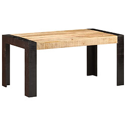 vidaXL Table de salle à manger 160x80x76 cm Bois de manguier solide