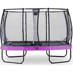 Trampoline EXIT Elegant Premium Rectangulaire 244x427 Violet + filet de securite Deluxe