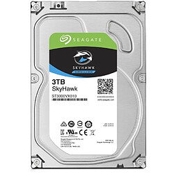 Seagate Technology Skyhawk Surveillance Disque Dur Interne 3To HDD 3.5" 5900RPM SATA Noir