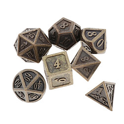 14 Dés Polyédriques PCS Métal Multi-faces Pour échelles De Dragon DnD Pathfinder RPG Dés (contient D20 D12 D10 D8 D6 D4) pas cher