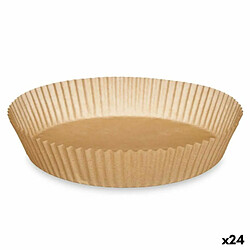 Kinvara Papier pour friteuse à air 23,5 x 23,5 x 4 cm Lot Rond 20 Pièces (24 Unités)