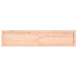 Acheter vidaXL Étagère murale 180x40x(2-4) cm bois de chêne massif non traité