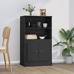 vidaXL Buffet haut noir 60x35,5x103,5 cm bois d'ingénierie