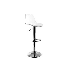 Miliboo Tabouret de bar design transparent GALILEO