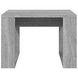 Acheter vidaXL Table d'appoint Sonoma gris 50x50x35 cm Bois d'ingénierie