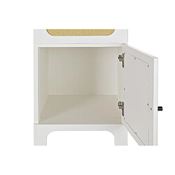 Acheter Pegane Bureau en rotin et épicéa coloris blanc - Longueur 140 x Hauteur 76 x Profondeur 50 cm