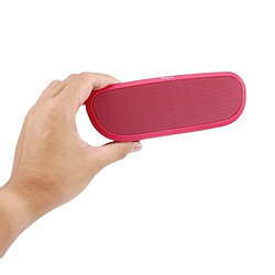 Wewoo Enceinte Bluetooth d'intérieur Magenta pour iPhone & iPad, Assistance technique téléphonique mains libres Transmission sans fil & Radio FM & Carte TF & Port USB & Audio 3,5 mm Haut-parleur sans multifonction portable pas cher