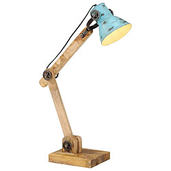 vidaXL Lampe de bureau 25 W bleu délavé 23x18x96 cm E27