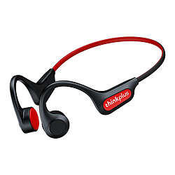 Lenovo X3 Pro Casque Bluetooth de sport à conduction osseuse Bluetooth 5.3 Microphone intégré Batterie Li-ion 135mAh IP56 Life Waterproof Noir