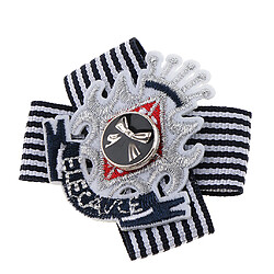 vent marine rayures couronne broche uniformes scolaires corsage vêtements accessoires Broche Broche Stripe Vintage