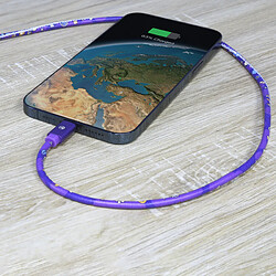 Câble Tellur Graffiti USB vers Lightning, 3A, 1m, violet