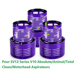 3 Filtre pour Dyson V10 SV12,Filtres pour Cyclone V10 SV12 Series V10 Absolute/Animal/Total Clean/Motorhead Aspirateurs -Qumox