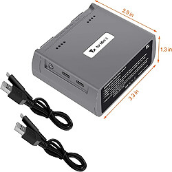 Chargeur de batterie compatible avec les drones DJI Mini 2/Mini SE, concentrateur de charge bidirectionnel Batteries de drones Accessoires de chargeur USB