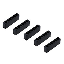 5pcs Tournevis Porte Douille Bloc Douille Pour 6 Angles En Plastique 6 Trous Noir douille de bloc porte-embout de tournevis