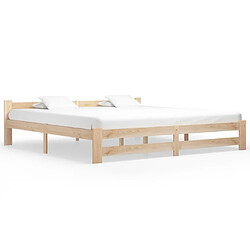 vidaXL Cadre de lit sans matelas bois massif de pin 200x200 cm 