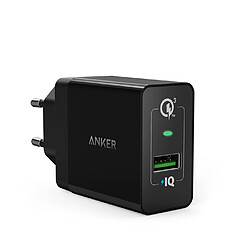 Anker Chargeur Secteur Powerport+1 USB-A Quick Charge 3.0 et PowerIQ 18W Noir