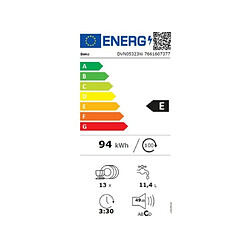 Lave-vaisselle 60cm 13 couverts 49db - DVN05323W - BEKO