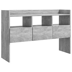 Maison Chic Buffet,Meuble de Rangement,commode pour salon,Cuisine Gris béton 105x30x70 cm Aggloméré -MN48158