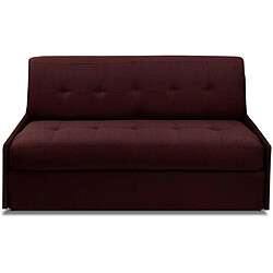 Inside 75 Canapé convertible LONGCHAMP matelas mémory 20cm express lattes 160cm microfibre bordeaux 