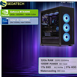 Sedatech PC Gamer Pro • Intel i9-13900KF • RTX4090 • 32Go DDR5 • 1To SSD M.2 • 3To HDD • sans OS