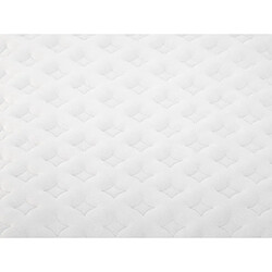 Avis Vente-Unique Ensemble 140 x 190 cm sommier coffre blanc + matelas naturel ressorts ensachés 5 zones ép.24cm - AGATHE de NATUREA