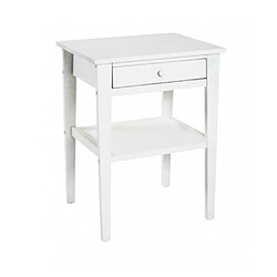 Pegane Commode coloris blanc en MDF - L 40 x P 35 x H 60 cm 