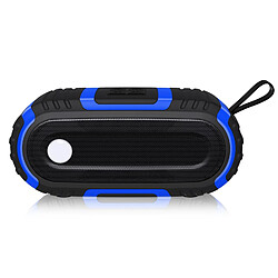 Yonis Enceinte Bluetooth Outdoor Etanche 1200mAh Autonomie 5H Support Appel Mains-Libres Enceinte Bluetooth Outdoor Anti-Éclaboussures Avec Appels Mains-Libres Et Support USB Bleu YONIS