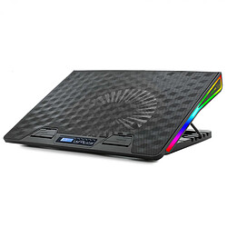 Spirit Of Gamers Refroidisseur PC portable jusqu'à 17" Spirit of gamer AirBlade 800 LED RGB - Silencieux - Ecran LCD